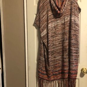 FREE PEOPLE HOODED DUSTER CARDIGAN